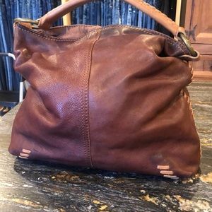 LUCKY BRAND VINTAGE INSPiRED BROWN LEATHER HOBO